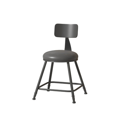 Industrial Style Bar-stool Metal Legs Counter Stool for Kitchen Bar Grey 1 Piece Short Stool(18"H) Clearhalo 'Bar Furniture' 'Bar Stools' 'bar_stools' 'furn' 'furn_bar_stools' 'furniture_bar_stools' 'Kitchen & Dining Furniture' 'kitchen&dining_furn' 'kitchen' 'kitchen_furn' Furniture' 4639182