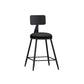 Industrial Style Bar-stool Metal Legs Counter Stool for Kitchen Bar Black 1 Piece Clearhalo 'Bar Furniture' 'Bar Stools' 'bar_stools' 'furn' 'furn_bar_stools' 'furniture_bar_stools' 'Kitchen & Dining Furniture' 'kitchen&dining_furn' 'kitchen' 'kitchen_furn' Furniture' 4639185