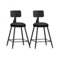 Industrial Style Bar-stool Metal Legs Counter Stool for Kitchen Bar Black 2 Piece Set Clearhalo 'Bar Furniture' 'Bar Stools' 'bar_stools' 'furn' 'furn_bar_stools' 'furniture_bar_stools' 'Kitchen & Dining Furniture' 'kitchen&dining_furn' 'kitchen' 'kitchen_furn' Furniture' 4639186