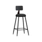 Industrial Style Bar-stool Metal Legs Counter Stool for Kitchen Bar Black 1 Piece Counter Stool(26"H) Clearhalo 'Bar Furniture' 'Bar Stools' 'bar_stools' 'furn' 'furn_bar_stools' 'furniture_bar_stools' 'Kitchen & Dining Furniture' 'kitchen&dining_furn' 'kitchen' 'kitchen_furn' Furniture' 4639188