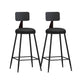 Industrial Style Bar-stool Metal Legs Counter Stool for Kitchen Bar Black 2 Piece Set Counter Stool(26"H) Clearhalo 'Bar Furniture' 'Bar Stools' 'bar_stools' 'furn' 'furn_bar_stools' 'furniture_bar_stools' 'Kitchen & Dining Furniture' 'kitchen&dining_furn' 'kitchen' 'kitchen_furn' Furniture' 4639189