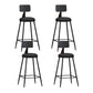 Industrial Style Bar-stool Metal Legs Counter Stool for Kitchen Bar Black 4 Piece Set Counter Stool(26"H) Clearhalo 'Bar Furniture' 'Bar Stools' 'bar_stools' 'furn' 'furn_bar_stools' 'furniture_bar_stools' 'Kitchen & Dining Furniture' 'kitchen&dining_furn' 'kitchen' 'kitchen_furn' Furniture' 4639190