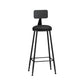 Industrial Style Bar-stool Metal Legs Counter Stool for Kitchen Bar Black 1 Piece Bar Stool(33"H) Clearhalo 'Bar Furniture' 'Bar Stools' 'bar_stools' 'furn' 'furn_bar_stools' 'furniture_bar_stools' 'Kitchen & Dining Furniture' 'kitchen&dining_furn' 'kitchen' 'kitchen_furn' Furniture' 4639194