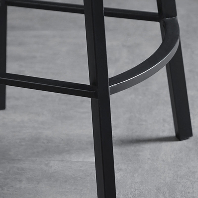 Industrial Style Bar-stool Iron Legs Counter Stool for Restaurant Bar Clearhalo 'Bar Furniture' 'Bar Stools' 'bar_stools' 'furn' 'furn_bar_stools' 'furniture_bar_stools' 'Kitchen & Dining Furniture' 'kitchen&dining_furn' 'kitchen' 'kitchen_furn' Furniture' 4639371