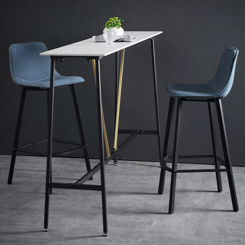 Industrial Style Bar-stool Iron Legs Counter Stool for Restaurant Bar Clearhalo 'Bar Furniture' 'Bar Stools' 'bar_stools' 'furn' 'furn_bar_stools' 'furniture_bar_stools' 'Kitchen & Dining Furniture' 'kitchen&dining_furn' 'kitchen' 'kitchen_furn' Furniture' 4639373