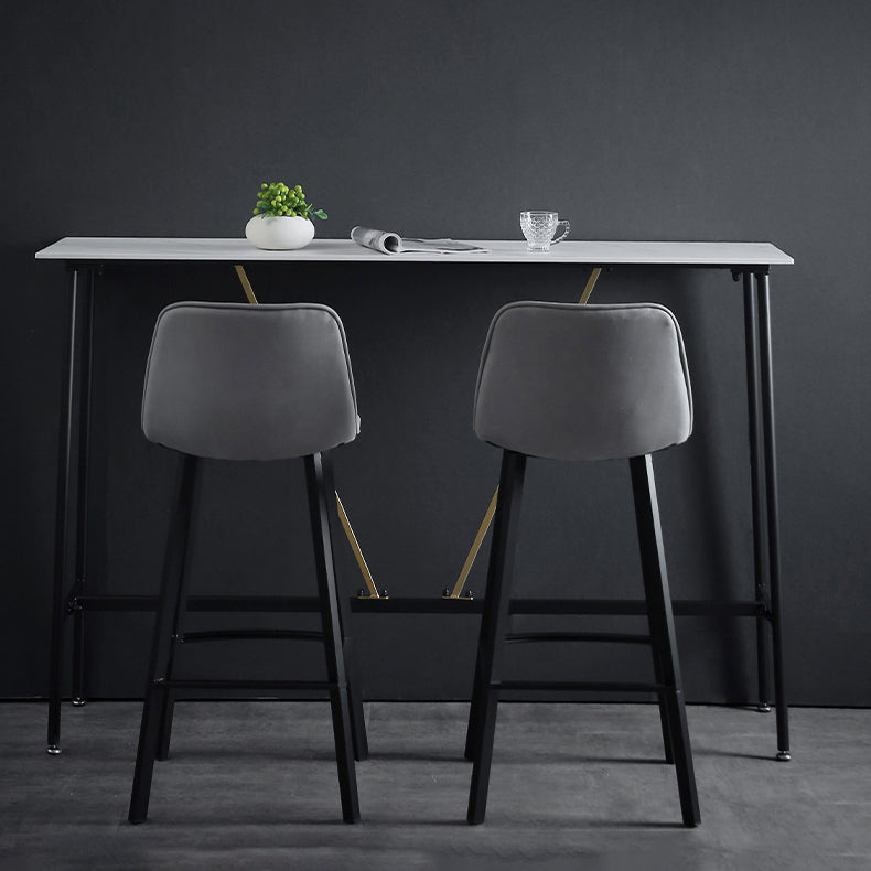 Industrial Style Bar-stool Iron Legs Counter Stool for Restaurant Bar Clearhalo 'Bar Furniture' 'Bar Stools' 'bar_stools' 'furn' 'furn_bar_stools' 'furniture_bar_stools' 'Kitchen & Dining Furniture' 'kitchen&dining_furn' 'kitchen' 'kitchen_furn' Furniture' 4639374