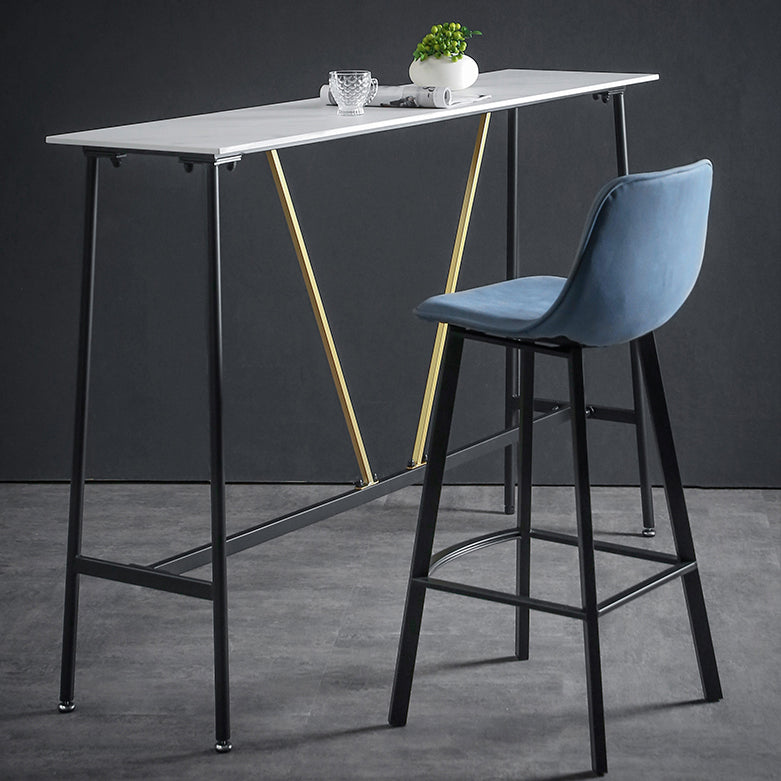 Industrial Style Bar-stool Iron Legs Counter Stool for Restaurant Bar Clearhalo 'Bar Furniture' 'Bar Stools' 'bar_stools' 'furn' 'furn_bar_stools' 'furniture_bar_stools' 'Kitchen & Dining Furniture' 'kitchen&dining_furn' 'kitchen' 'kitchen_furn' Furniture' 4639375