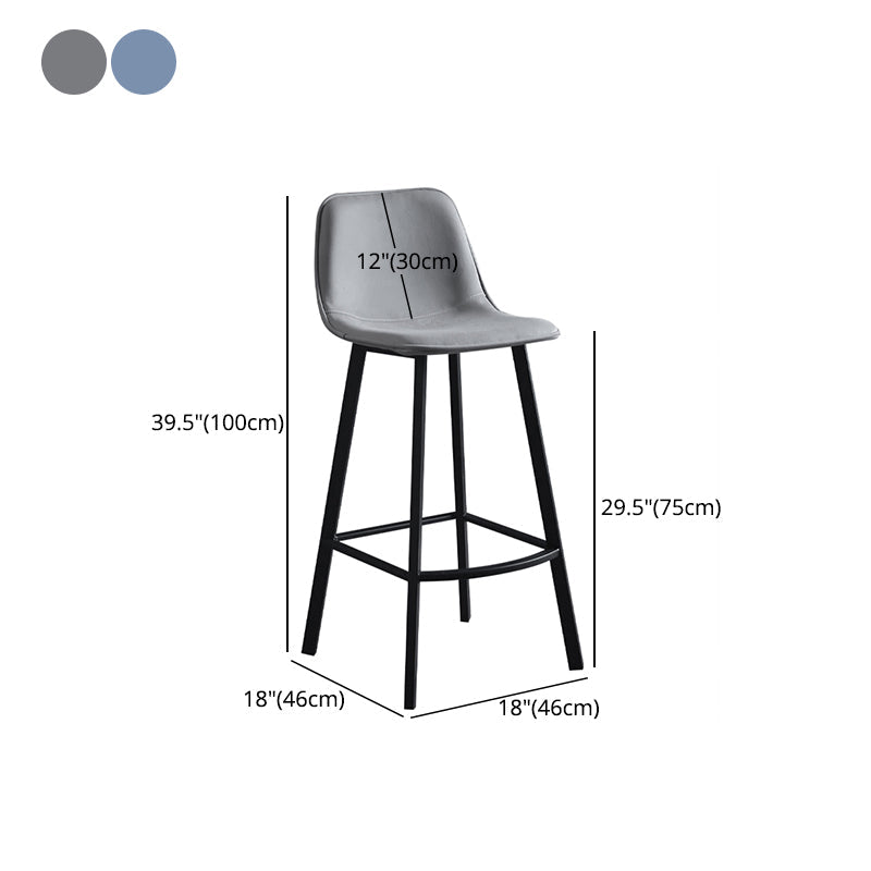 Industrial Style Bar-stool Iron Legs Counter Stool for Restaurant Bar Clearhalo 'Bar Furniture' 'Bar Stools' 'bar_stools' 'furn' 'furn_bar_stools' 'furniture_bar_stools' 'Kitchen & Dining Furniture' 'kitchen&dining_furn' 'kitchen' 'kitchen_furn' Furniture' 4639377