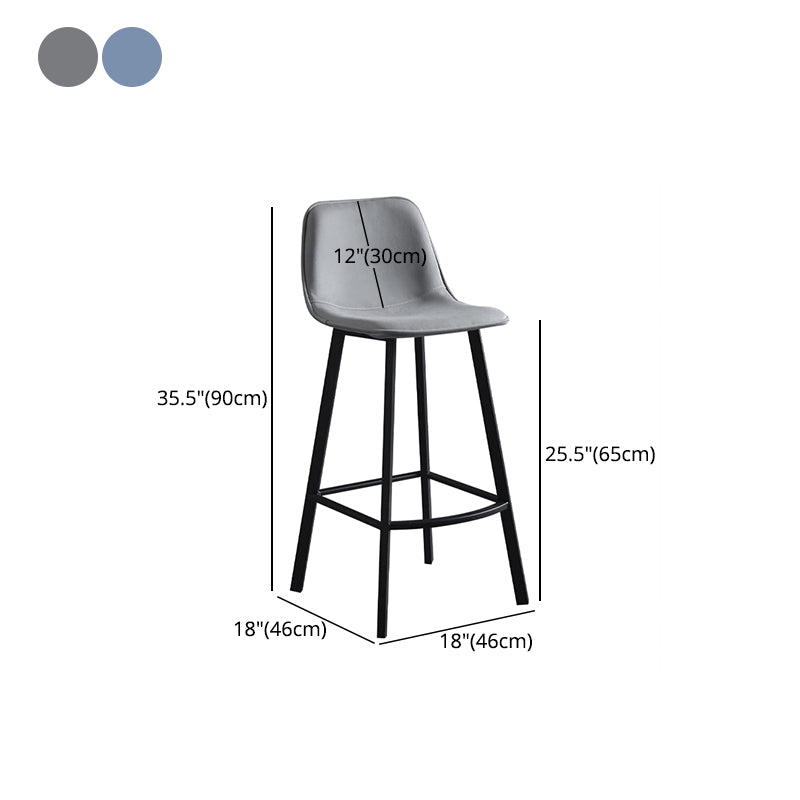 Industrial Style Bar-stool Iron Legs Counter Stool for Restaurant Bar Clearhalo 'Bar Furniture' 'Bar Stools' 'bar_stools' 'furn' 'furn_bar_stools' 'furniture_bar_stools' 'Kitchen & Dining Furniture' 'kitchen&dining_furn' 'kitchen' 'kitchen_furn' Furniture' 4639378