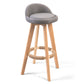 Modern Backrest Counter Stool Wood Cashier Bar Stool with Cushion and Pedal Grey Natural 1 Piece Clearhalo 'Bar Furniture' 'Bar Stools' 'bar_stools' 'furn' 'furn_bar_stools' 'furniture_bar_stools' 'Kitchen & Dining Furniture' 'kitchen&dining_furn' 'kitchen' 'kitchen_furn' Furniture' 4639421