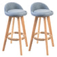 Modern Backrest Counter Stool Wood Cashier Bar Stool with Cushion and Pedal Blue Natural 2 Piece Set Clearhalo 'Bar Furniture' 'Bar Stools' 'bar_stools' 'furn' 'furn_bar_stools' 'furniture_bar_stools' 'Kitchen & Dining Furniture' 'kitchen&dining_furn' 'kitchen' 'kitchen_furn' Furniture' 4639425