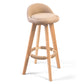 Modern Backrest Counter Stool Wood Cashier Bar Stool with Cushion and Pedal Beige Natural 1 Piece Clearhalo 'Bar Furniture' 'Bar Stools' 'bar_stools' 'furn' 'furn_bar_stools' 'furniture_bar_stools' 'Kitchen & Dining Furniture' 'kitchen&dining_furn' 'kitchen' 'kitchen_furn' Furniture' 4639436