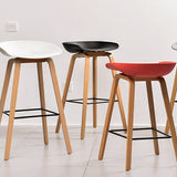 Scandinavian Style Bar-stool Bucket PP Seat Counter Stool for Kitchen Bar Clearhalo 'Bar Furniture' 'Bar Stools' 'bar_stools' 'furn' 'furn_bar_stools' 'furniture_bar_stools' 'Kitchen & Dining Furniture' 'kitchen&dining_furn' 'kitchen' 'kitchen_furn' Furniture' 4639513