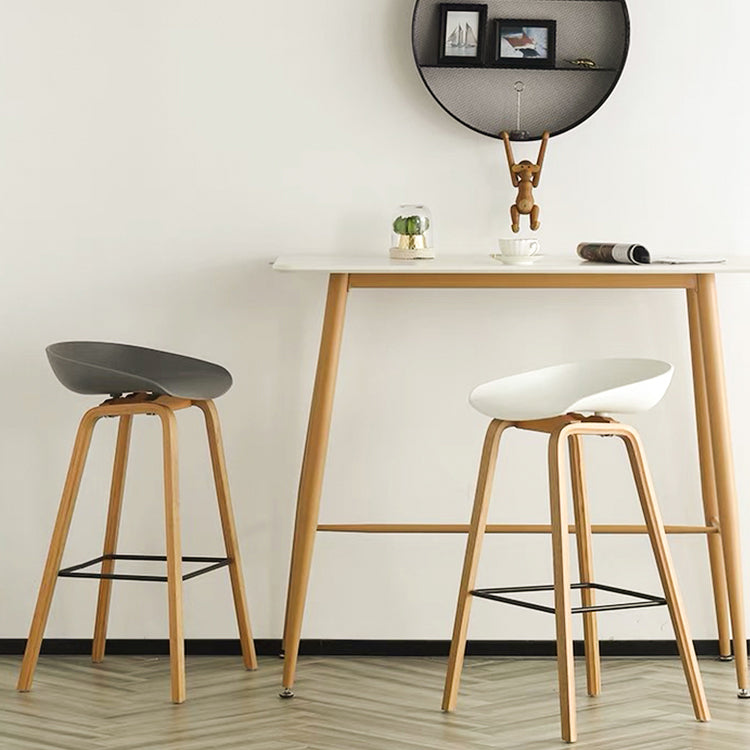 Scandinavian Style Bar-stool Bucket PP Seat Counter Stool for Kitchen Bar Clearhalo 'Bar Furniture' 'Bar Stools' 'bar_stools' 'furn' 'furn_bar_stools' 'furniture_bar_stools' 'Kitchen & Dining Furniture' 'kitchen&dining_furn' 'kitchen' 'kitchen_furn' Furniture' 4639515
