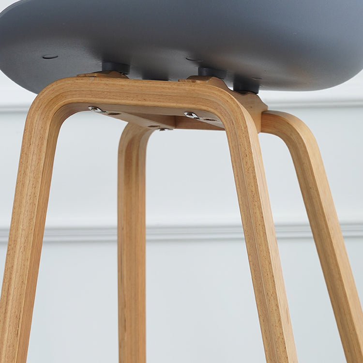 Scandinavian Style Bar-stool Bucket PP Seat Counter Stool for Kitchen Bar Clearhalo 'Bar Furniture' 'Bar Stools' 'bar_stools' 'furn' 'furn_bar_stools' 'furniture_bar_stools' 'Kitchen & Dining Furniture' 'kitchen&dining_furn' 'kitchen' 'kitchen_furn' Furniture' 4639525