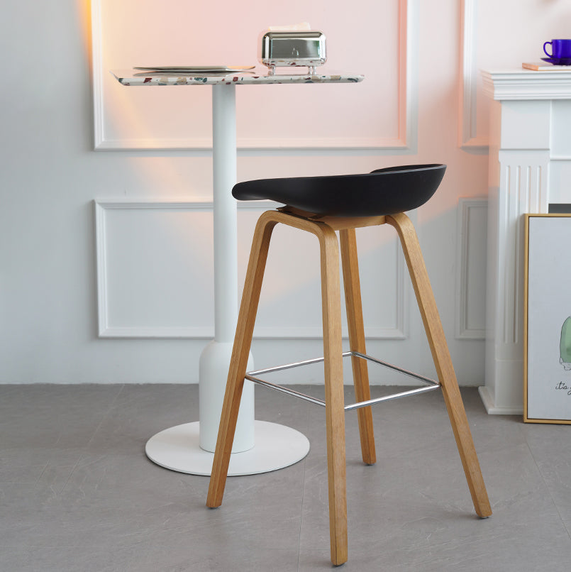 Scandinavian Style Bar-stool Bucket PP Seat Counter Stool for Kitchen Bar Clearhalo 'Bar Furniture' 'Bar Stools' 'bar_stools' 'furn' 'furn_bar_stools' 'furniture_bar_stools' 'Kitchen & Dining Furniture' 'kitchen&dining_furn' 'kitchen' 'kitchen_furn' Furniture' 4639531