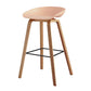 Scandinavian Style Bar-stool Bucket PP Seat Counter Stool for Kitchen Bar Pink 1 Piece Clearhalo 'Bar Furniture' 'Bar Stools' 'bar_stools' 'furn' 'furn_bar_stools' 'furniture_bar_stools' 'Kitchen & Dining Furniture' 'kitchen&dining_furn' 'kitchen' 'kitchen_furn' Furniture' 4639537