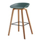 Scandinavian Style Bar-stool Bucket PP Seat Counter Stool for Kitchen Bar Navy 1 Piece Clearhalo 'Bar Furniture' 'Bar Stools' 'bar_stools' 'furn' 'furn_bar_stools' 'furniture_bar_stools' 'Kitchen & Dining Furniture' 'kitchen&dining_furn' 'kitchen' 'kitchen_furn' Furniture' 4639543