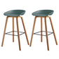 Scandinavian Style Bar-stool Bucket PP Seat Counter Stool for Kitchen Bar Navy 2 Piece Set Clearhalo 'Bar Furniture' 'Bar Stools' 'bar_stools' 'furn' 'furn_bar_stools' 'furniture_bar_stools' 'Kitchen & Dining Furniture' 'kitchen&dining_furn' 'kitchen' 'kitchen_furn' Furniture' 4639544