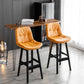 Modern Armless Backrest Counter Stool Wood Milk Tea Shop Bar Stool with Leather Cushion Clearhalo 'Bar Furniture' 'Bar Stools' 'bar_stools' 'furn' 'furn_bar_stools' 'furniture_bar_stools' 'Kitchen & Dining Furniture' 'kitchen&dining_furn' 'kitchen' 'kitchen_furn' Furniture' 4639717
