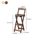 Contemporary Solid Wood Folding Bar Stool Indoor Barstools With Low Back Clearhalo 'Bar Furniture' 'Bar Stools' 'bar_stools' 'furn' 'furn_bar_stools' 'furniture_bar_stools' 'Kitchen & Dining Furniture' 'kitchen&dining_furn' 'kitchen' 'kitchen_furn' Furniture' 4639793