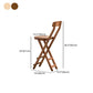Contemporary Solid Wood Folding Bar Stool Indoor Barstools With Low Back Clearhalo 'Bar Furniture' 'Bar Stools' 'bar_stools' 'furn' 'furn_bar_stools' 'furniture_bar_stools' 'Kitchen & Dining Furniture' 'kitchen&dining_furn' 'kitchen' 'kitchen_furn' Furniture' 4639794