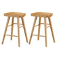Modern Style Solid Wood Bar Stool with Footrest Living Room Simple Bar Stool 30-inches Wood 2 Piece Set Short Stool(22"H) Clearhalo 'Bar Furniture' 'Bar Stools' 'bar_stools' 'furn' 'furn_bar_stools' 'furniture_bar_stools' 'Kitchen & Dining Furniture' 'kitchen&dining_furn' 'kitchen' 'kitchen_furn' Furniture' 4639797