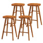 Modern Style Solid Wood Bar Stool with Footrest Living Room Simple Bar Stool 30-inches Light Brown 4 Piece Set Counter Stool(26"H) Clearhalo 'Bar Furniture' 'Bar Stools' 'bar_stools' 'furn' 'furn_bar_stools' 'furniture_bar_stools' 'Kitchen & Dining Furniture' 'kitchen&dining_furn' 'kitchen' 'kitchen_furn' Furniture' 4639821