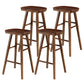 Modern Style Solid Wood Bar Stool with Footrest Living Room Simple Bar Stool 30-inches Walnut 4 Piece Set Bar Stool(30"H) Clearhalo 'Bar Furniture' 'Bar Stools' 'bar_stools' 'furn' 'furn_bar_stools' 'furniture_bar_stools' 'Kitchen & Dining Furniture' 'kitchen&dining_furn' 'kitchen' 'kitchen_furn' Furniture' 4639833