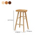 Modern Style Solid Wood Bar Stool with Footrest Living Room Simple Bar Stool 30-inches Clearhalo 'Bar Furniture' 'Bar Stools' 'bar_stools' 'furn' 'furn_bar_stools' 'furniture_bar_stools' 'Kitchen & Dining Furniture' 'kitchen&dining_furn' 'kitchen' 'kitchen_furn' Furniture' 4639836