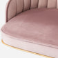 Modern Armless Backrest Counter Stool Iron Bar Stool with Velvet Cushion and Pedal Clearhalo 'Bar Furniture' 'Bar Stools' 'bar_stools' 'furn' 'furn_bar_stools' 'furniture_bar_stools' 'Kitchen & Dining Furniture' 'kitchen&dining_furn' 'kitchen' 'kitchen_furn' Furniture' 4639983