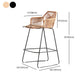 Contemporary Plastic Barstool Indoor Bar Stool with Iron Legs and Pedal Clearhalo 'Bar Furniture' 'Bar Stools' 'bar_stools' 'furn' 'furn_bar_stools' 'furniture_bar_stools' 'Kitchen & Dining Furniture' 'kitchen&dining_furn' 'kitchen' 'kitchen_furn' Furniture' 4640037