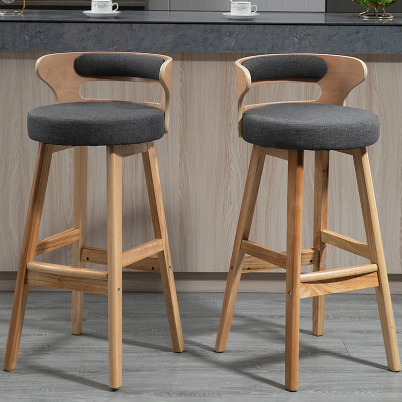 Contemporary Solid Wood Folding Barstools Indoor Bar Stool with Low Back Clearhalo 'Bar Furniture' 'Bar Stools' 'bar_stools' 'furn' 'furn_bar_stools' 'furniture_bar_stools' 'Kitchen & Dining Furniture' 'kitchen&dining_furn' 'kitchen' 'kitchen_furn' Furniture' 4640045