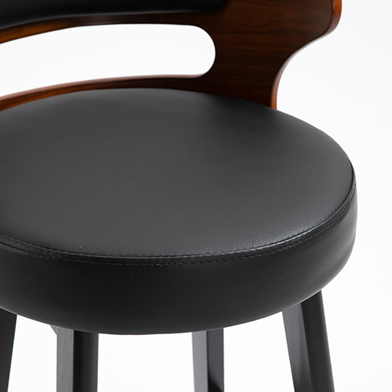 Contemporary Solid Wood Folding Barstools Indoor Bar Stool with Low Back Clearhalo 'Bar Furniture' 'Bar Stools' 'bar_stools' 'furn' 'furn_bar_stools' 'furniture_bar_stools' 'Kitchen & Dining Furniture' 'kitchen&dining_furn' 'kitchen' 'kitchen_furn' Furniture' 4640048