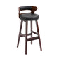 Contemporary Solid Wood Folding Barstools Indoor Bar Stool with Low Back Black Red 1 Piece Clearhalo 'Bar Furniture' 'Bar Stools' 'bar_stools' 'furn' 'furn_bar_stools' 'furniture_bar_stools' 'Kitchen & Dining Furniture' 'kitchen&dining_furn' 'kitchen' 'kitchen_furn' Furniture' 4640050