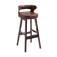Contemporary Solid Wood Folding Barstools Indoor Bar Stool with Low Back Brown Red 1 Piece Clearhalo 'Bar Furniture' 'Bar Stools' 'bar_stools' 'furn' 'furn_bar_stools' 'furniture_bar_stools' 'Kitchen & Dining Furniture' 'kitchen&dining_furn' 'kitchen' 'kitchen_furn' Furniture' 4640053