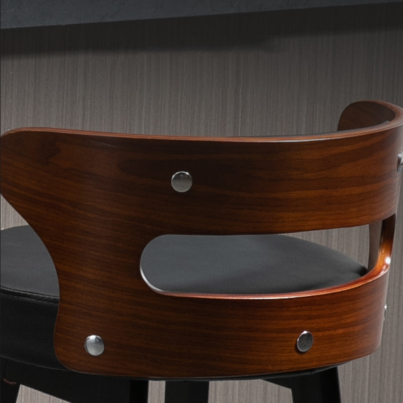 Contemporary Solid Wood Folding Barstools Indoor Bar Stool with Low Back Clearhalo 'Bar Furniture' 'Bar Stools' 'bar_stools' 'furn' 'furn_bar_stools' 'furniture_bar_stools' 'Kitchen & Dining Furniture' 'kitchen&dining_furn' 'kitchen' 'kitchen_furn' Furniture' 4640054