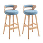 Contemporary Solid Wood Folding Barstools Indoor Bar Stool with Low Back Light Blue Natural 2 Piece Set Clearhalo 'Bar Furniture' 'Bar Stools' 'bar_stools' 'furn' 'furn_bar_stools' 'furniture_bar_stools' 'Kitchen & Dining Furniture' 'kitchen&dining_furn' 'kitchen' 'kitchen_furn' Furniture' 4640058