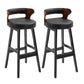 Contemporary Solid Wood Folding Barstools Indoor Bar Stool with Low Back Black Black 2 Piece Set Clearhalo 'Bar Furniture' 'Bar Stools' 'bar_stools' 'furn' 'furn_bar_stools' 'furniture_bar_stools' 'Kitchen & Dining Furniture' 'kitchen&dining_furn' 'kitchen' 'kitchen_furn' Furniture' 4640063