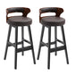Contemporary Solid Wood Folding Barstools Indoor Bar Stool with Low Back Red Brown Black 2 Piece Set Clearhalo 'Bar Furniture' 'Bar Stools' 'bar_stools' 'furn' 'furn_bar_stools' 'furniture_bar_stools' 'Kitchen & Dining Furniture' 'kitchen&dining_furn' 'kitchen' 'kitchen_furn' Furniture' 4640066