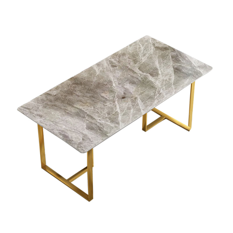 1/4/5 Pieces Luxury Rectangle Dining Set Sintered Stone Dining Table with Leather Chairs Clearhalo 'Dining Room Sets' 'Dining Tables & Seating' 'dining_room_set' 'furn' 'furn_dining_room_set' 'Furniture' 'furniture_dining_room_set' 'Kitchen & Dining Furniture' 'kitchen&dining_furn' 'kitchen' 4640087