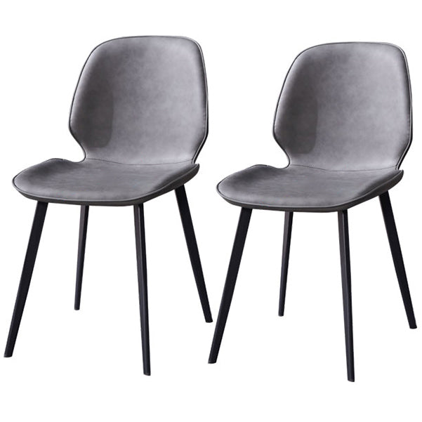 Modern 1/2/5/7 Pieces Dining Set Rectangle White Dining Table Set 2 Grey Chairs Clearhalo 'Dining Room Sets' 'Dining Tables & Seating' 'dining_room_set' 'furn' 'furn_dining_room_set' 'Furniture' 'furniture_dining_room_set' 'Kitchen & Dining Furniture' 'kitchen&dining_furn' 'kitchen' 4640105