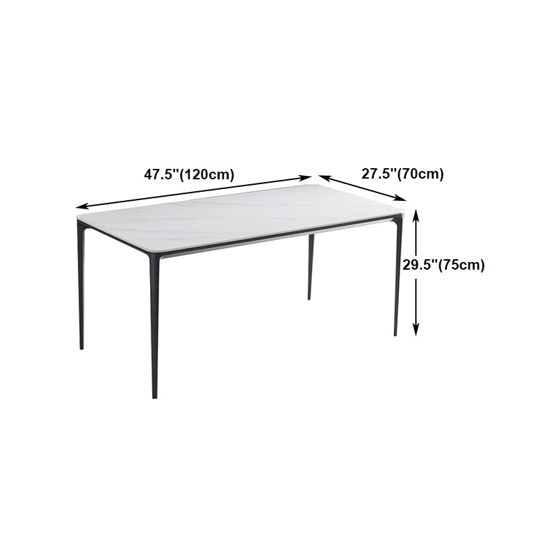 Contemporary 1/4/6/7 Pieces Dining Set Sintered Stone Dining Room Set Clearhalo 'Dining Room Sets' 'Dining Tables & Seating' 'dining_room_set' 'furn' 'furn_dining_room_set' 'Furniture' 'furniture_dining_room_set' 'Kitchen & Dining Furniture' 'kitchen&dining_furn' 'kitchen' 4640138