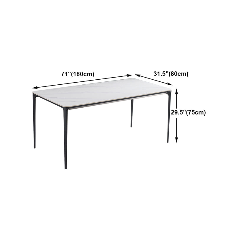 Contemporary 1/4/6/7 Pieces Dining Set Sintered Stone Dining Room Set Clearhalo 'Dining Room Sets' 'Dining Tables & Seating' 'dining_room_set' 'furn' 'furn_dining_room_set' 'Furniture' 'furniture_dining_room_set' 'Kitchen & Dining Furniture' 'kitchen&dining_furn' 'kitchen' 4640140