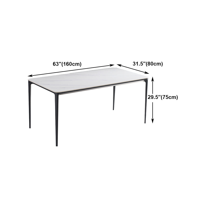 Contemporary 1/4/6/7 Pieces Dining Set Sintered Stone Dining Room Set Clearhalo 'Dining Room Sets' 'Dining Tables & Seating' 'dining_room_set' 'furn' 'furn_dining_room_set' 'Furniture' 'furniture_dining_room_set' 'Kitchen & Dining Furniture' 'kitchen&dining_furn' 'kitchen' 4640142