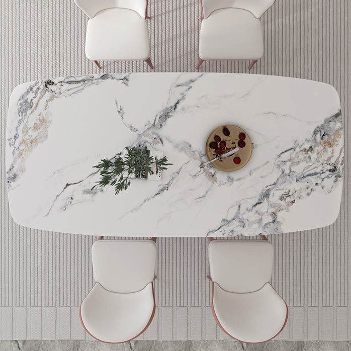 1/3/4/5/7 Pieces Contemporary Dining Set Sintered Stone Dining Room Set Clearhalo 'Dining Room Sets' 'Dining Tables & Seating' 'dining_room_set' 'furn' 'furn_dining_room_set' 'Furniture' 'furniture_dining_room_set' 'Kitchen & Dining Furniture' 'kitchen&dining_furn' 'kitchen' 4640147