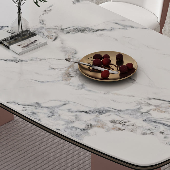 1/3/4/5/7 Pieces Contemporary Dining Set Sintered Stone Dining Room Set Clearhalo 'Dining Room Sets' 'Dining Tables & Seating' 'dining_room_set' 'furn' 'furn_dining_room_set' 'Furniture' 'furniture_dining_room_set' 'Kitchen & Dining Furniture' 'kitchen&dining_furn' 'kitchen' 4640150