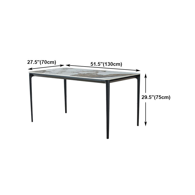 Contemporary 1/2/5 Pieces Dining Set Sintered Stone Dining Room Set Clearhalo 'Dining Room Sets' 'Dining Tables & Seating' 'dining_room_set' 'furn' 'furn_dining_room_set' 'Furniture' 'furniture_dining_room_set' 'Kitchen & Dining Furniture' 'kitchen&dining_furn' 'kitchen' 4640175