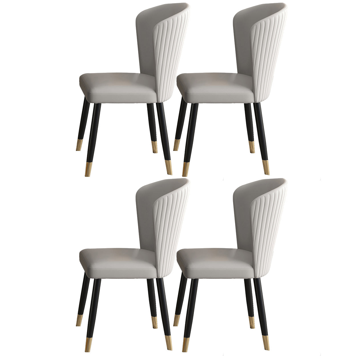 Glam Style 1/4/5/6/7 Pieces Dining Set Rectangle Sintered Stone Dining Table Set 4 Grey Chairs Clearhalo 'Dining Room Sets' 'Dining Tables & Seating' 'dining_room_set' 'furn' 'furn_dining_room_set' 'Furniture' 'furniture_dining_room_set' 'Kitchen & Dining Furniture' 'kitchen&dining_furn' 'kitchen' 4640192