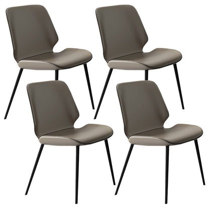 Contemporary 1/4/5 Pieces Dining Room Set Sintered Stone Dining Table Set 4 Light Grey Chairs Clearhalo 'Dining Room Sets' 'Dining Tables & Seating' 'dining_room_set' 'furn' 'furn_dining_room_set' 'Furniture' 'furniture_dining_room_set' 'Kitchen & Dining Furniture' 'kitchen&dining_furn' 'kitchen' 4640242